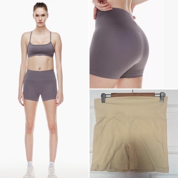 Aritzia Pants - NWOT TnaBODY™ Atmosphere Ribbed Hi-Rise Short